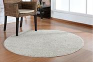 Tapete classic oasis antiderrapante redondo 1,00x1,00 pelo curto macio sala loja quarto boutique