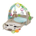 Tapete de atividades infantis Fisher-Price Sensory Sloth Gym com brinquedos