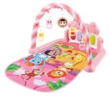 Tapete De Atividades Piano Musical Chocalho Rosa - Baby Style