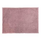 Tapete de banheiro microfibra remix popcorn rosa antiderrapante 60cmx40cm