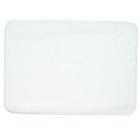 Tapete de Banheiro Poliester Base Antiderrapante Vizapi Madam 50x70cm Branco