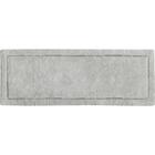 Tapete De Banheiro Quarto Corredor Algodão Retangular Vizapi Kerala 55X140Cm Cinza Gris