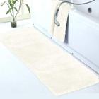 Tapete de banheiro Walensee Large Ivory 60x180cm Extra Soft