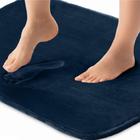 Tapete de banho Gorilla Grip Thick Memory Foam 90x60cm azul marinho