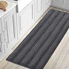 Tapete de banho Runner Rug H.VERSAILTEX Extra Long Absorvente Cinza