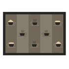 Tapete de Cozinha Kacyumara 45x65cm Decore Coffee Time