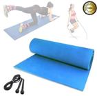 Tapete De Eva Academia/Pilates/Yoga 180X50Cm + Corda Pvc