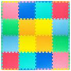 Tapete de jogo Foam Puzzle Floor ProSource Kids com cores sólidas