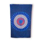 Tapete de Parede Decorativo Indiano Azul Mandala Mística