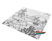 Tapete de Pintura Dinossauro para Colorir Lavável Samba Toys