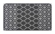 Tapete de porta 0,50x0,80 100% antiderrapante bem vindo capacho tapetinho de entrada sisal lancer ( s-566-preto-cinza)