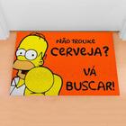 Tapete De Porta Capacho Divertido Homer Não Trouxe Cerveja Laranja