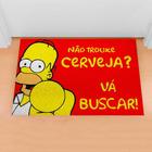 Tapete De Porta Capacho Divertido Homer Não Trouxe Cerveja Vermelho