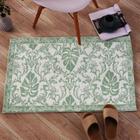 Tapete de porta interno AMIDA Green Morden Floral Antiderrap