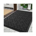 Tapete de porta Yimobra Outdoor Indoor All-Season 90x60cm preto