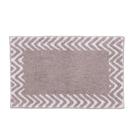 Tapete De Quarto Kids Infantil Bebê Algodão Retangular Vizapi Chevron 120x160Cm Cinza Gris Branco