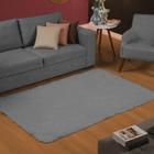 Tapete de Sala 200x250cm Macio Suave Cinza Casen