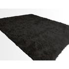 Tapete De Sala Classic Felpudo 050X100Cm Preto Divina