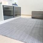 tapete de sala e quarto em algodão 2.00x1.40 alta qualidade - cinza