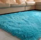 Tapete de Sala Quarto Grande Felpudo Luxo Macio Shaggy 2,00 X 1,40 m