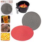 Tapete De Silicone Fritadeira Air Fryer Modelo Jumbo 24Cm