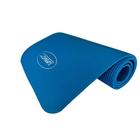 Tapete de Yoga Azul 1,80m x 0,60m x 10mm - Supermedy