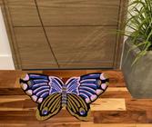 Tapete decorativo borboleta, tapetes no formato diferentes.