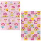 Tapete Dobrável Infantil Dupla Face Buba - Tamanho (1 x 120 x 180 cm) - Fadinha Rosa