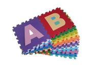 Tapete Educativo EVA 26 Peças Letras Encaixáveis 31x31cm - Tatamis Borrachao