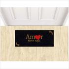 Tapete Emborrachado Amor Mora Aqui 70X30 cm Varias Cores.