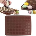 Tapete Forma Molde Antiaderente P/ 48 Macaron Bem Casado