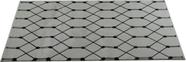 Tapete Grid 1,00x1,50m Scandinavia Geométrico Branco Preto