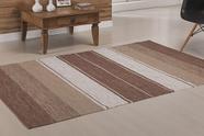 Tapete Indiano Kilim - Basar - 2,00m x 2,50m - 100% Algodão - Bege - Niazitex