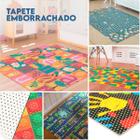 Tapete Infantil 1,30M x 1,00M Com Antiderrapante Para Quarto Criança Menino Fofinho - kapazi