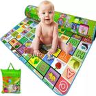 Tapete Infantil Bebê Atividades DuplaFace Gigante 1.80x2.0 Dobrável Antitérmico Educativo de Bebê 99 Toys