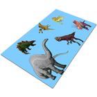 Erosebridal Jogo americano de dinossauro infantil, tapetes de dinossauro  para meninos 30,5 x 45,72 cm, conjunto de 4, conjunto de tapetes de mesa de dinossauros  antigos limpáveis, tapetes de refeição de animais