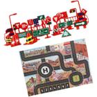 Tapete Infantil Ilustrado Flexível Pista Carrinho 83x57 com Placas adesivas Cidade Ruas Carros