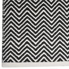 Tapete Kilim Cotton 100X150 Ck01 Black White Zl