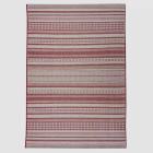 Tapete Nature Listra 200X300 Sisal Listrado Vermelho Tp Bali