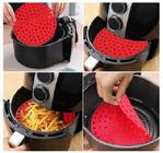 Tapete Para Assar Redondo Silicone Air Fryer Forno 19cm