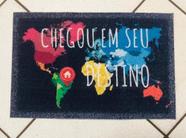 Tapete Para Porta De Entrada Capacho Antiderrapante 40cmX 60cm Limpeza De Pé Decorativo Melhor Preço