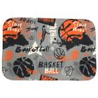 Tapete Para Quarto Estampado Basquete 60cm x 40cm - Base Antiderrapante