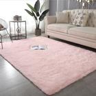 Tapete Para Quarto Menina Infantil Felpudo Peludo 2,00 x 1,40 Rosa Bebê