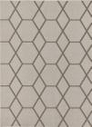 Tapete Para Sala Eva Antiderrapante Funcional Hexagonal Moderno 1,00 x 1,50 J Serrano