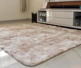 Tapete Para Sala Felpudo Peludo Macio Luxuoso 2,0 X 1,4 m Antiderrapante