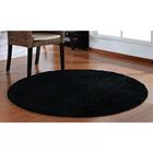 Tapete Para Sala Redondo 1,50 Classic Preto Oasis