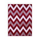 Tapete para Sala Renaissance Zig Zag 10 Vermelho 2,00X2,50M