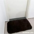 Tapete Peludo para Porta Sala Felpudo 40cm x 60cm Antiderrapante Shaggy - Várias Cores