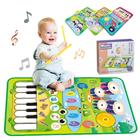 Tapete Piano Teclado Musical Grande Infantil Crianças Bebe ROXO - Tapete Musical Infantil