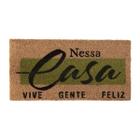 Tapete Porta Capacho Fibra Natural de Coco 30x60 Corttex Nessa Casa Vive Gente Feliz